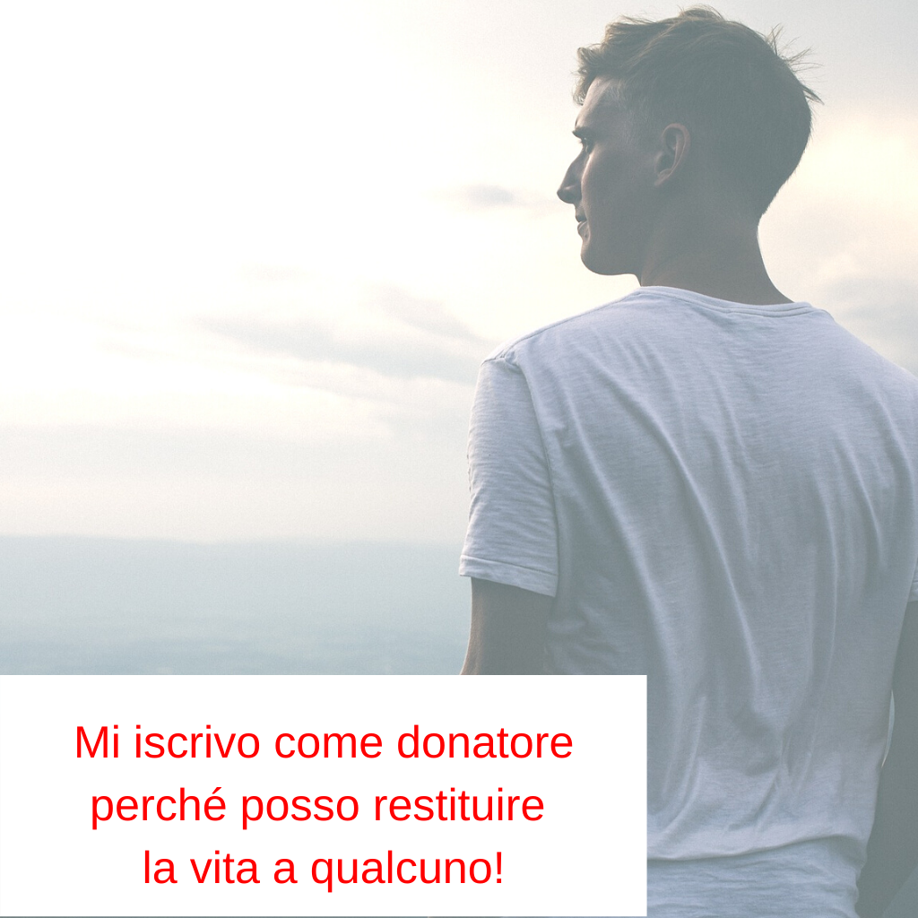 Mi registro come donatore perché posso essere l’unica persona al mondo a poter salvare una vita! Mi registro come donatore perché posso essere l'unica persona al mondo a poter salvare una vita!